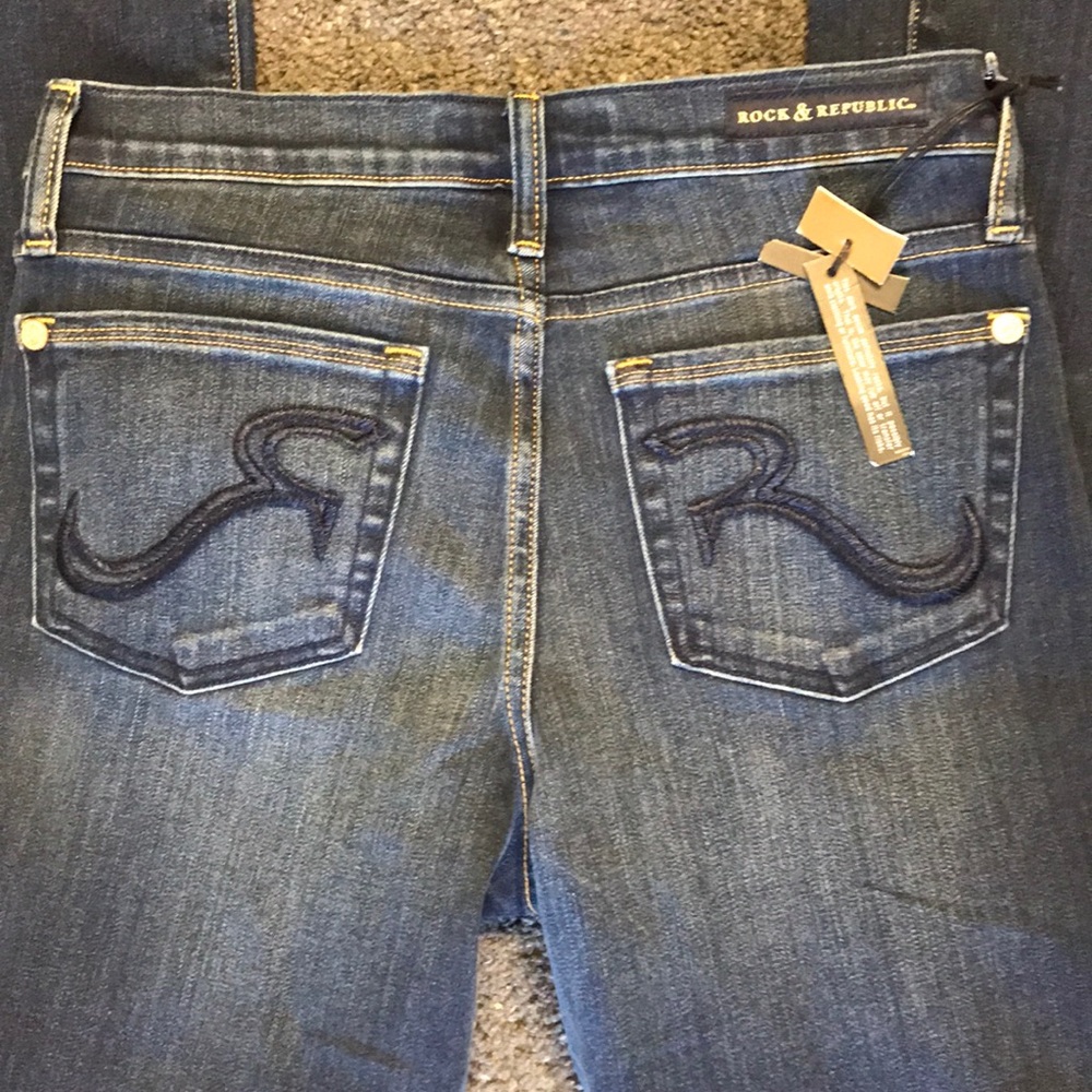 NWT Rock & Republic Size 8 Boot Cut Jeans - Picture 3 of 4